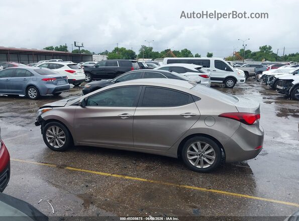 5NPDH4AEXGH761949 2016 HYUNDAI ELANTRA Коричневый Панорамный вид салона 360°