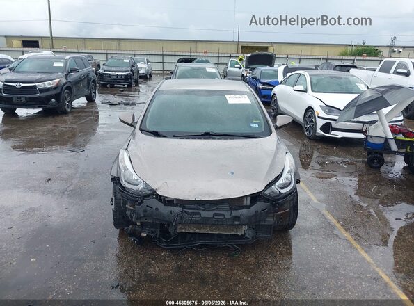 5NPDH4AEXGH761949 2016 HYUNDAI ELANTRA Коричневый Вид щитка приборов