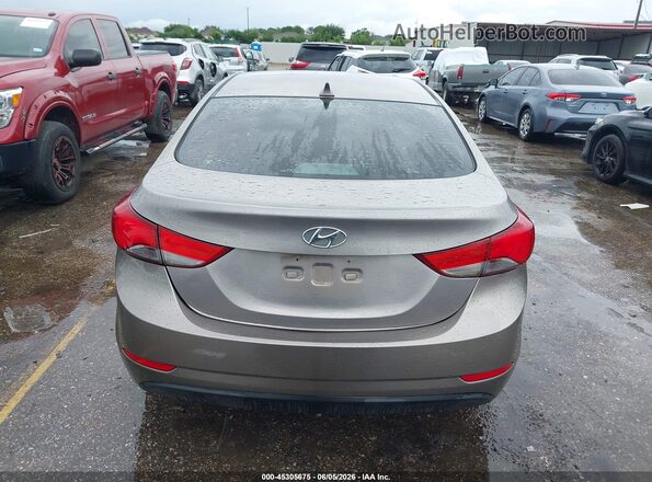 5NPDH4AEXGH761949 2016 HYUNDAI ELANTRA Коричневый 