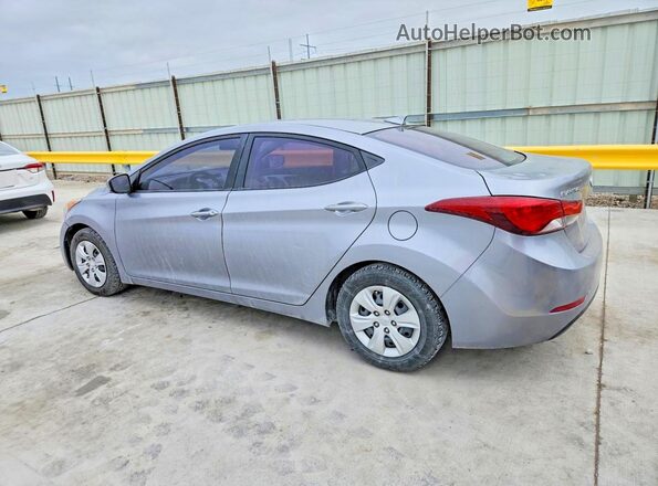 5NPDH4AEXGH789511 2016 HYUNDAI ELANTRA Серебряный Задняя левая четверть