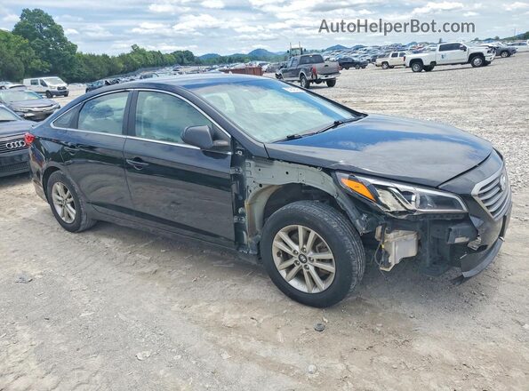 5NPE24AA4HH466995 2017 HYUNDAI SONATA Black წინა მარჯვენა