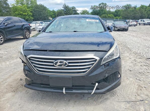 5NPE24AA4HH466995 2017 HYUNDAI SONATA Black წინა ხედი