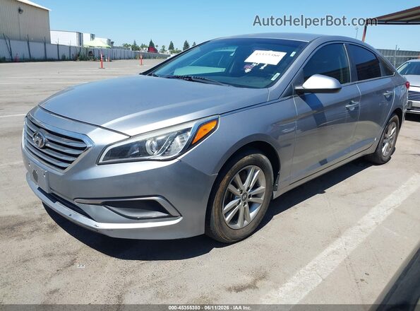 5NPE24AF0GH263743 2016 HYUNDAI SONATA Silver Front left