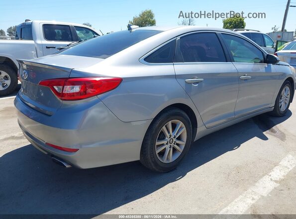 5NPE24AF0GH263743 2016 HYUNDAI SONATA Silver Rear right