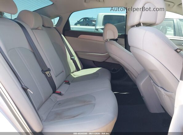 5NPE24AF0GH263743 2016 HYUNDAI SONATA Silver VIN sticker view