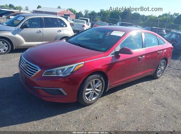 5NPE24AF0GH298105 2016 HYUNDAI SONATA Red 