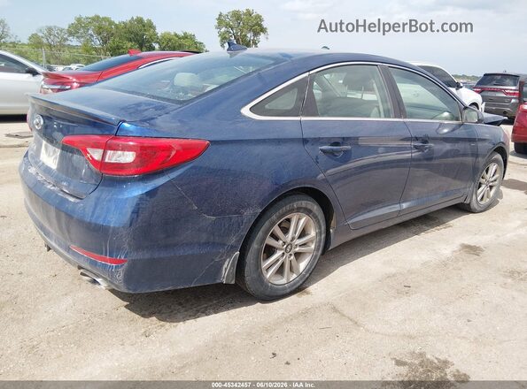 5NPE24AF0GH316277 2016 HYUNDAI SONATA Blue 
