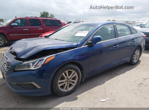 5NPE24AF0GH316277 2016 HYUNDAI SONATA Blue 