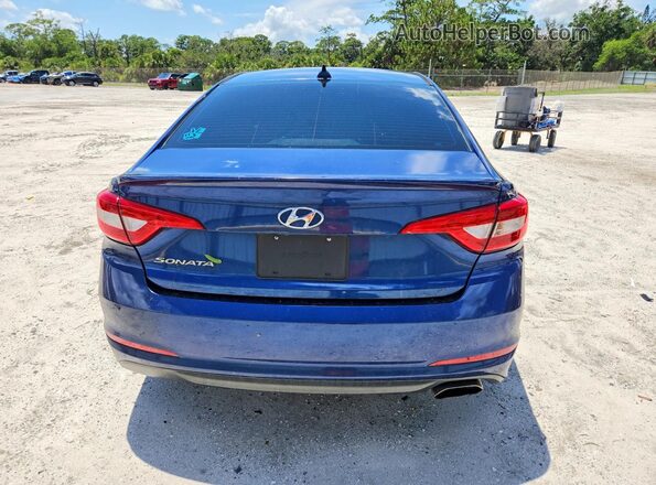 5NPE24AF0GH357931 2016 HYUNDAI SONATA Blue 