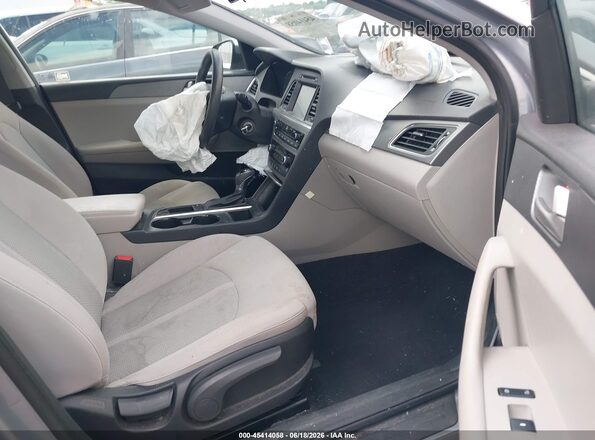 5NPE24AF0GH363115 2016 HYUNDAI SONATA Gray წინა სალონის ხედი