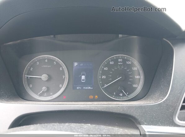 5NPE24AF0GH363115 2016 HYUNDAI SONATA Gray უკანა სავარძლების ხედი