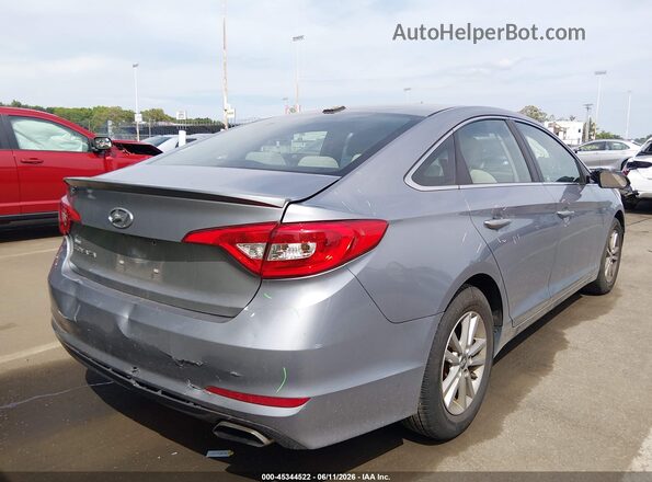 5NPE24AF0GH369870 2016 HYUNDAI SONATA Gray Trasero derecho