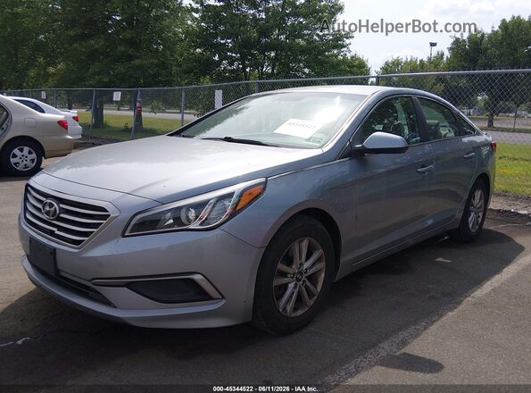 5NPE24AF0GH369870 2016 HYUNDAI SONATA Gray Vista tres cuartos delantera izquierda