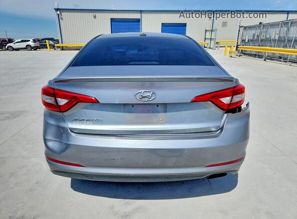5NPE24AF0GH370775 2016 HYUNDAI SONATA Gray Widok z tyłu
