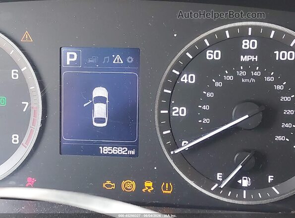 5NPE24AF0GH372221 2016 HYUNDAI SONATA Silver Widok tylnych siedzeń