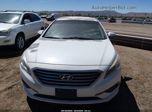 5NPE24AF0GH373630 2016 HYUNDAI SONATA White Front view