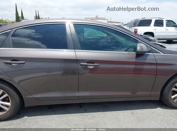 5NPE24AF0GH385003 2016 HYUNDAI SONATA Brown უკანა სალონის ხედი