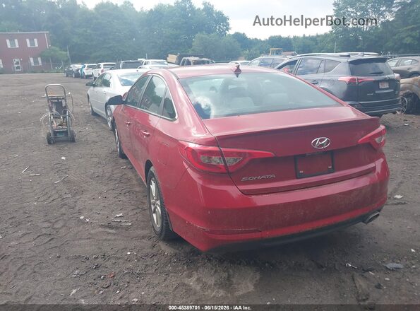 5NPE24AF0HH451857 2017 HYUNDAI SONATA Red უკანა მარცხენა