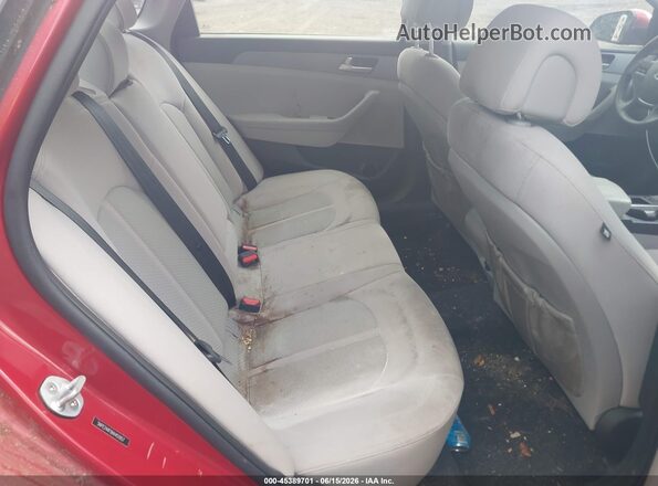 5NPE24AF0HH451857 2017 HYUNDAI SONATA Red VIN კოდის სტიკერის ხედი