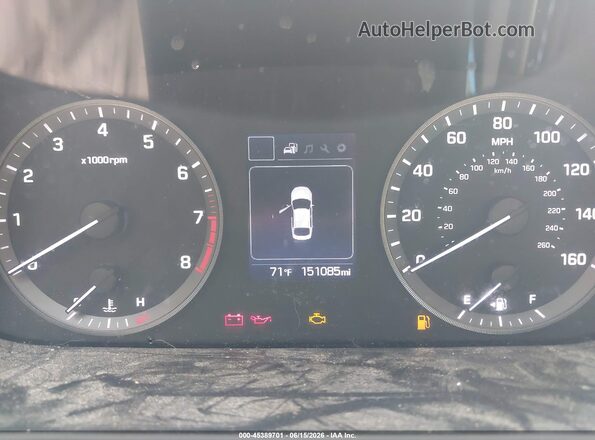 5NPE24AF0HH451857 2017 HYUNDAI SONATA Red უკანა სავარძლების ხედი