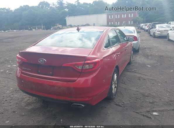 5NPE24AF0HH451857 2017 HYUNDAI SONATA Red უკანა მარჯვენა