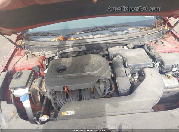5NPE24AF0HH451857 2017 HYUNDAI SONATA Red უკანა ხედი