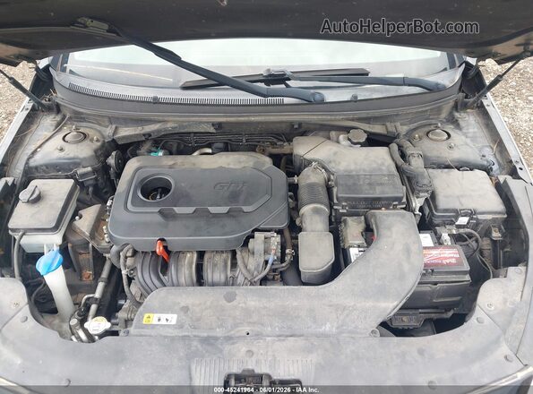 5NPE24AF0HH504315 2017 HYUNDAI SONATA Black Вид ззаду