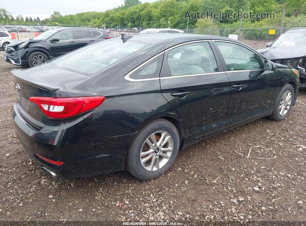 5NPE24AF0HH504315 2017 HYUNDAI SONATA Black Задня права чверть