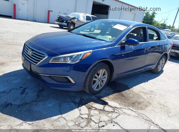 5NPE24AF0HH511345 2017 HYUNDAI SONATA Blue Vista tres cuartos delantera izquierda