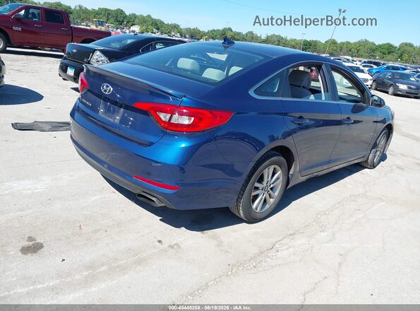 5NPE24AF0HH511345 2017 HYUNDAI SONATA Blue Trasero derecho