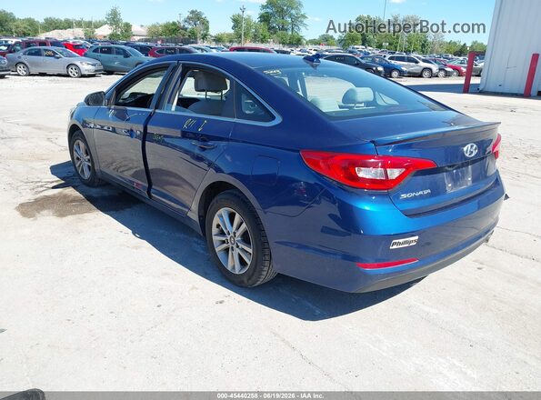 5NPE24AF0HH511345 2017 HYUNDAI SONATA Blue Trasero izquierdo