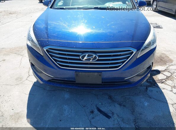 5NPE24AF0HH511345 2017 HYUNDAI SONATA Blue Vista del cuadro de instrumentos