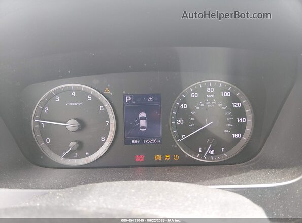 5NPE24AF0HH514908 2017 HYUNDAI SONATA Light Blue Вид задніх сидінь