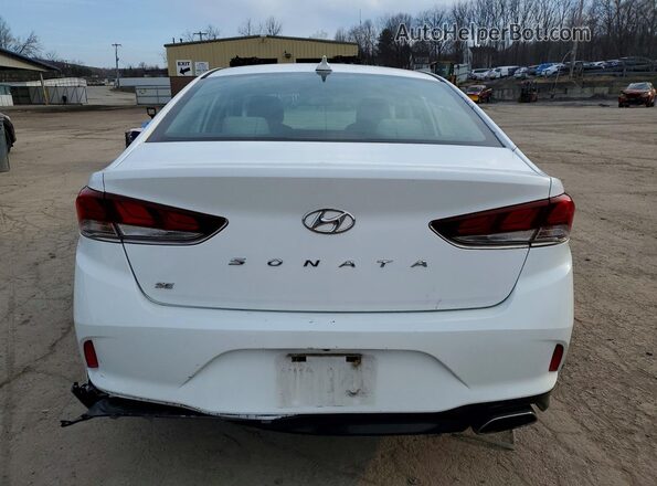5NPE24AF0JH595964 2018 HYUNDAI SONATA White უკანა ხედი