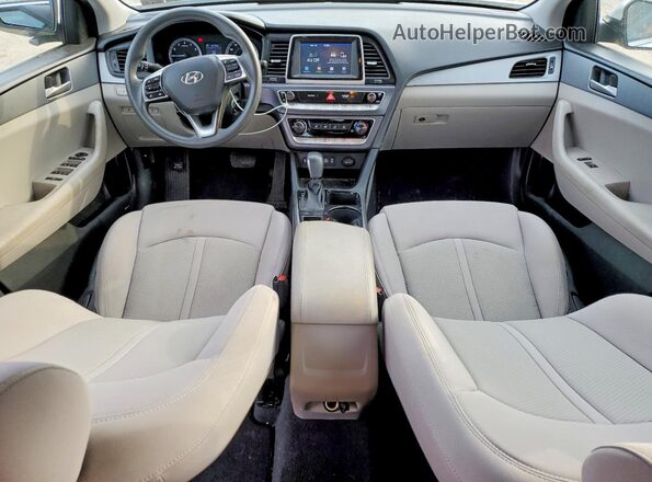 5NPE24AF0JH595964 2018 HYUNDAI SONATA White წინა პანელის ხედი