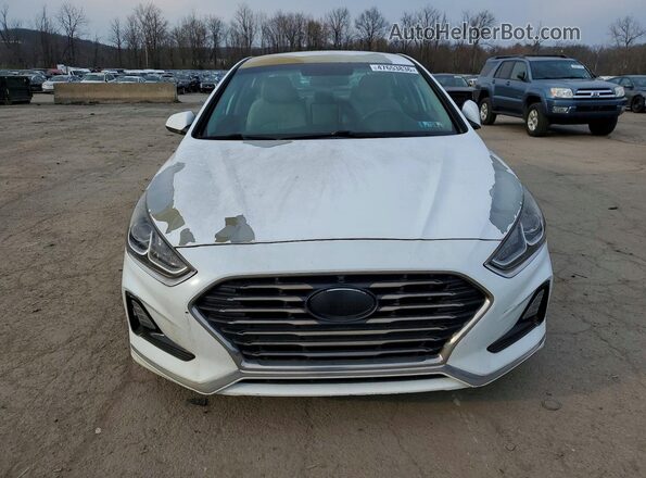 5NPE24AF0JH595964 2018 HYUNDAI SONATA White წინა ხედი