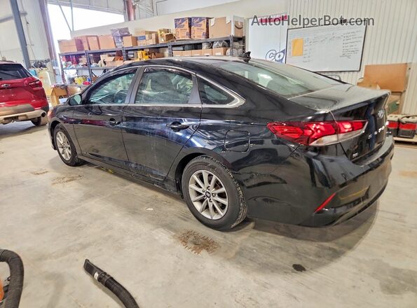 5NPE24AF0JH605456 2018 HYUNDAI SONATA Black Tył lewy