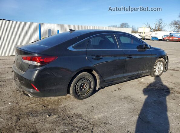 5NPE24AF0JH681145 2018 HYUNDAI SONATA Black უკანა მარჯვენა