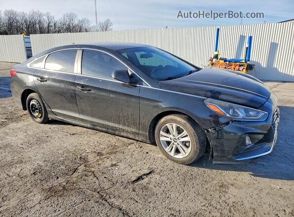 5NPE24AF0JH681145 2018 HYUNDAI SONATA Black წინა მარჯვენა