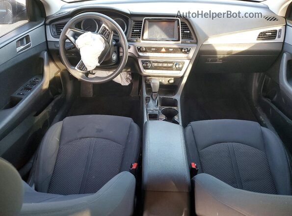 5NPE24AF0JH681145 2018 HYUNDAI SONATA Black წინა პანელის ხედი