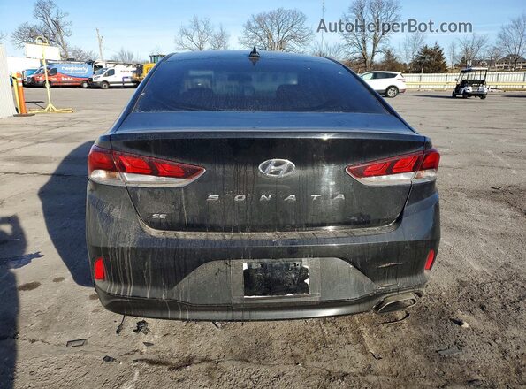 5NPE24AF0JH681145 2018 HYUNDAI SONATA Black უკანა ხედი