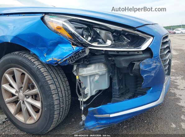 5NPE24AF0JH721658 2018 HYUNDAI SONATA Blue Front view