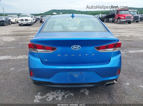 5NPE24AF0JH721658 2018 HYUNDAI SONATA Blue 