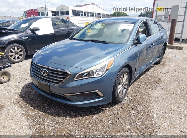 5NPE24AF1GH275271 2016 HYUNDAI SONATA Light Blue Vista tres cuartos delantera izquierda