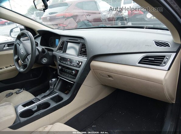 5NPE24AF1GH339941 2016 HYUNDAI SONATA Brown Vista interior delantera