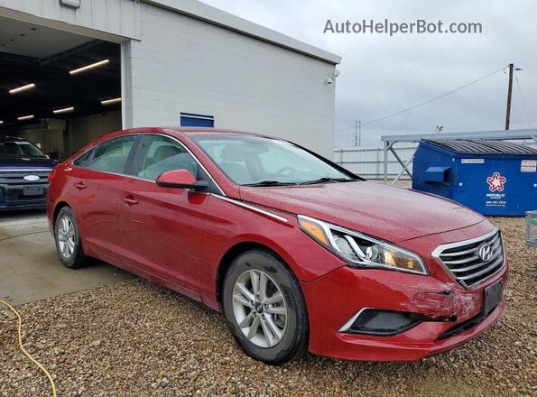 5NPE24AF1GH348235 2016 HYUNDAI SONATA Maroon Առջևի աջ