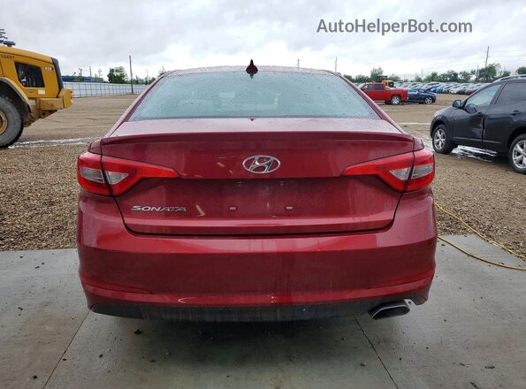 5NPE24AF1GH348235 2016 HYUNDAI SONATA Maroon Հետևի տեսք