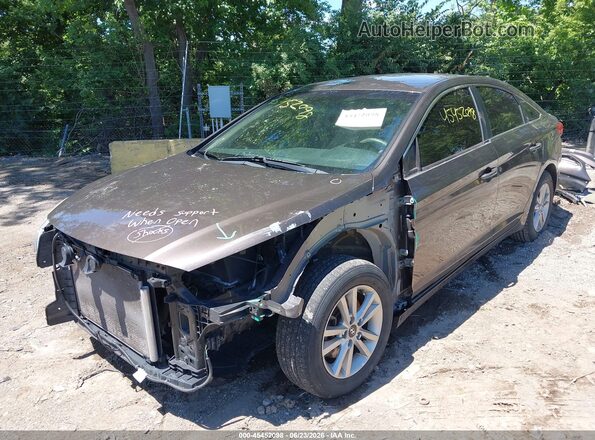 5NPE24AF1GH356433 2016 HYUNDAI SONATA Gray Դիմացի տեսք