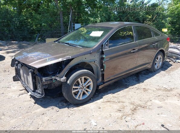 5NPE24AF1GH356433 2016 HYUNDAI SONATA Gray Առջևի ձախ երեք քառորդ տեսարան