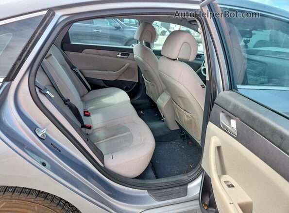 5NPE24AF1HH462205 2017 HYUNDAI SONATA Silver უკანა სავარძლების ხედი